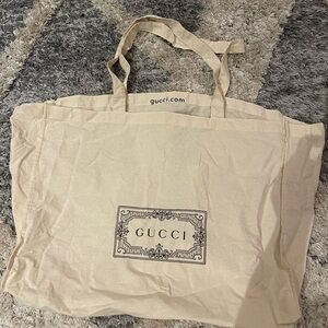 GUCCI Reusable Cotton Canvas Tote Shopping Gift Bag